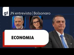 Bolsonaro responde a pergunta sobre economia em entrevista ao JN 2