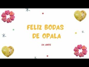 FELIZ BODAS DE OPALA (24 ANOS) 2
